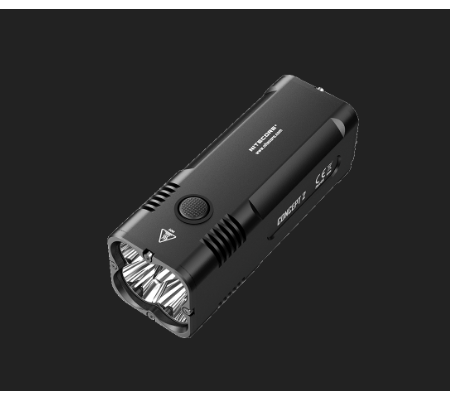 NITECORE CONCEPT 2 PALM-SIZE Flashlight/Searchlight -6500 Lumens -Built-in 12400mAh Li-ion battery -CREE XHP35 HD LED