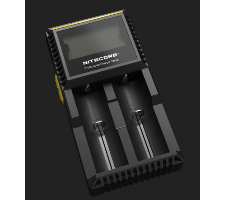 NITECORE D2 DIGI CHARGER 2 Slot Smart Battery Charger for Li-ion, IMR, LiFePO4 26650 18650 18350 16340 RCR123 14500 Ni-MH Ni-Cd AA AAA AAAA C Batteries