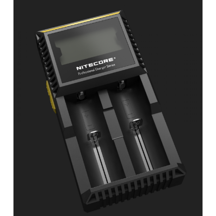 NITECORE D2 DIGI CHARGER 2 Slot Smart Battery Charger for Li-ion, IMR, LiFePO4 26650 18650 18350 16340 RCR123 14500 Ni-MH Ni-Cd AA AAA AAAA C Batteries