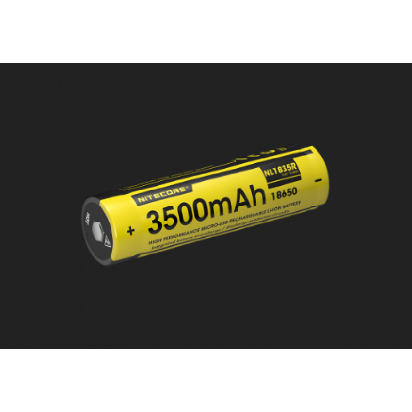 NITECORE NL1835R 3500mAh 18650 High Performance Li-ion Battery for Concept 1, TM28, EC23