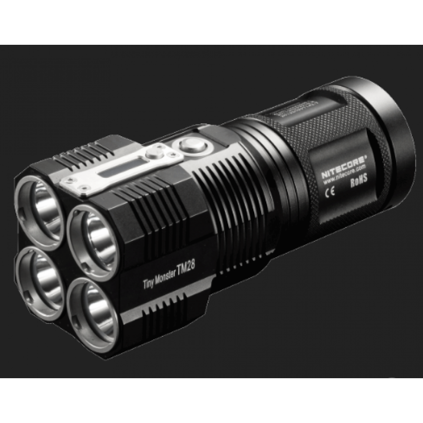 NITECORE TM28 Tiny Monster 6000 Lumen QuadRay Rechargeable Flashlight