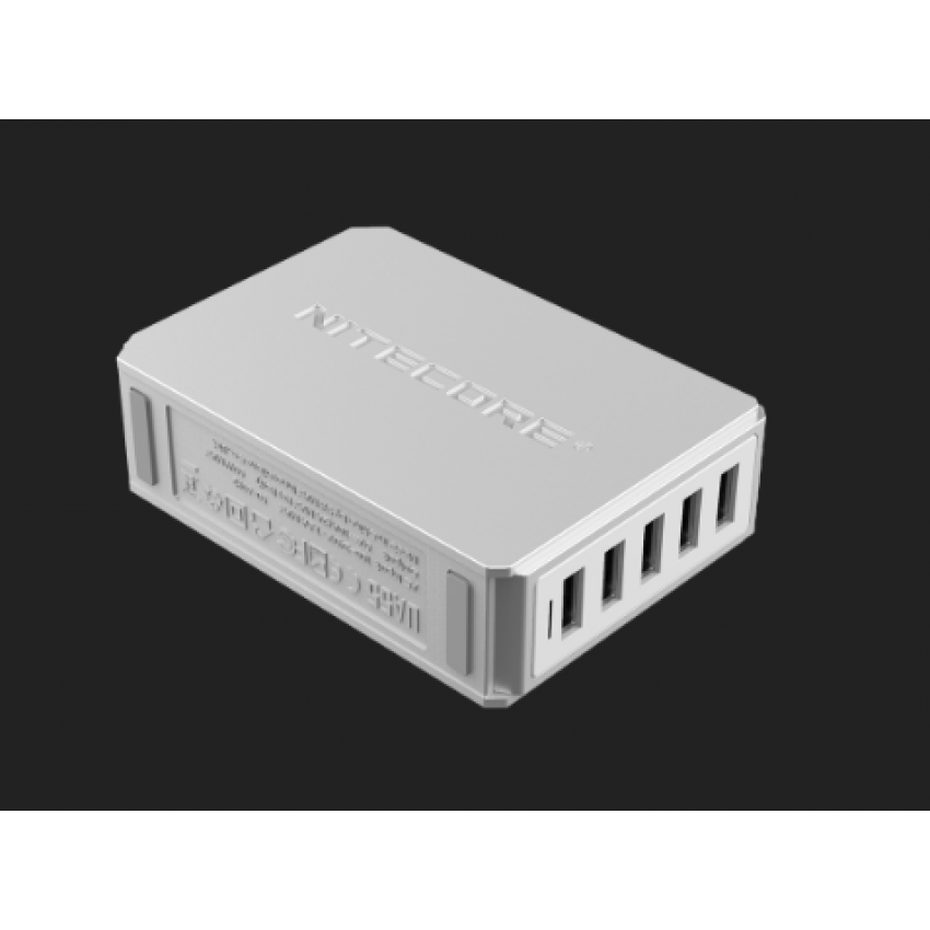NITECORE UA55 5-Port USB Desktop Adapter