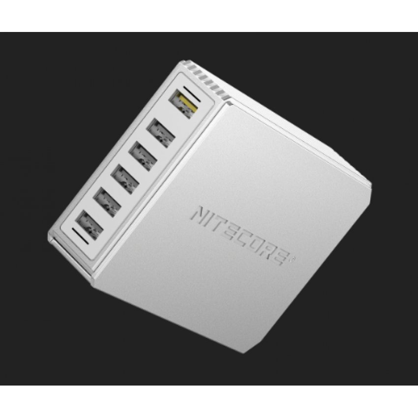 NITECORE UA66Q 6 Port USB Charger with QC 3.0/2.0 DESKTOP POWER ADAPTER