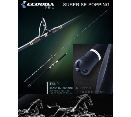 ECOODA SURPRISE POPPING ESNP 762S PE4-8 TUNA CASTING FISHING ROD