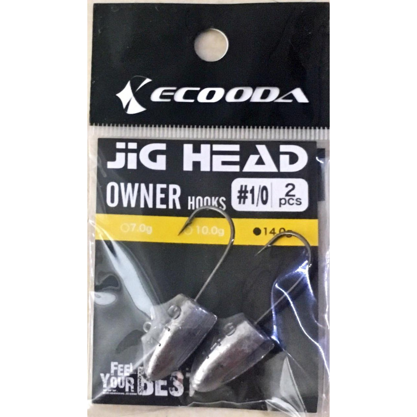 ECOODA JIG HEAD OWNER HOOKS 14G #1/0