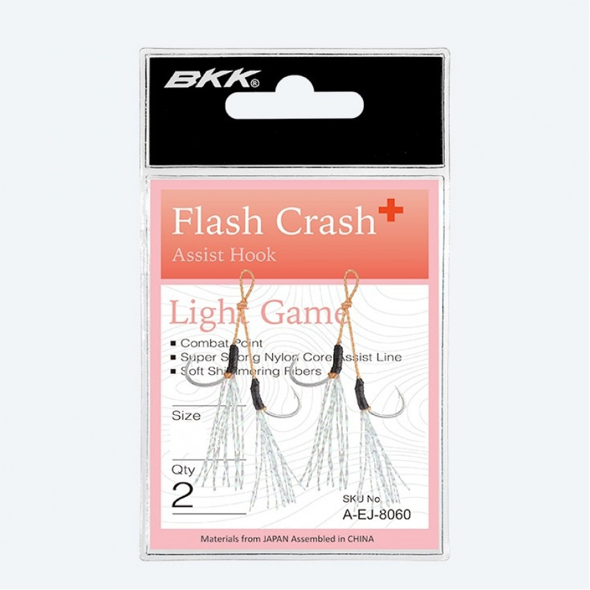 BKK FLASH-CRASH+ S MICRO JIGGING ASSIST HOOKS