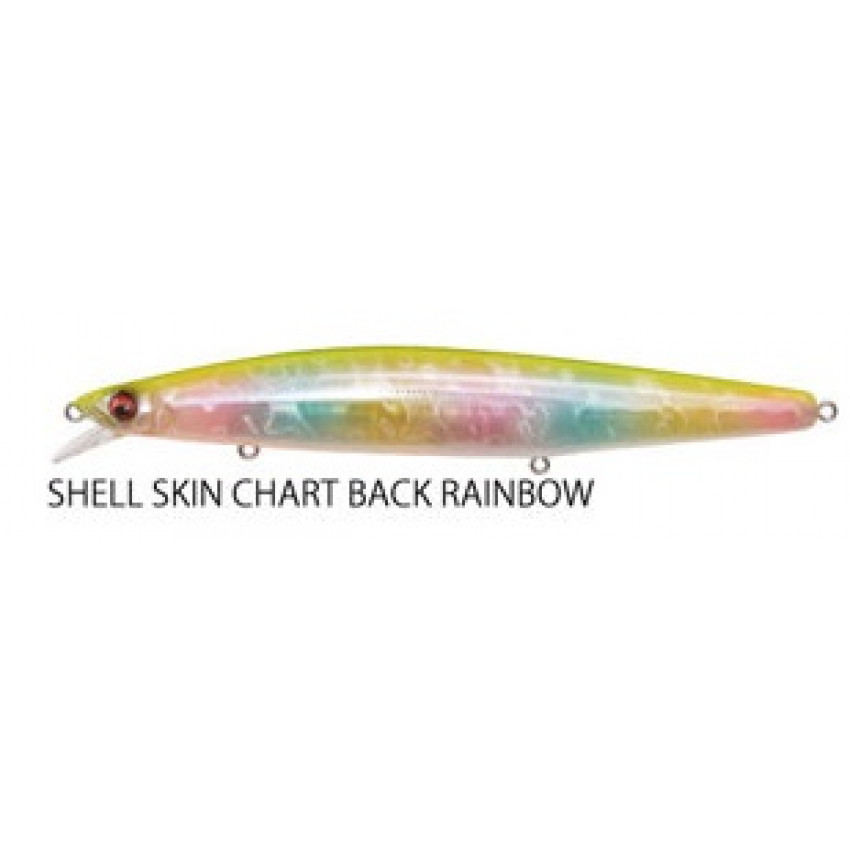 MEGABASS MARINE GANG Cookai 140(F) SHELL SKIN CHART BACK RAINBOW