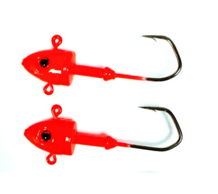RED JIGHEAD 28G TWIN PACK